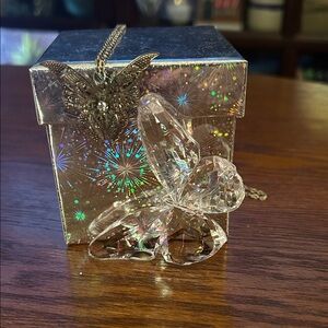 Beautiful Butterfly Sterling Silver Necklace with CZ filled center